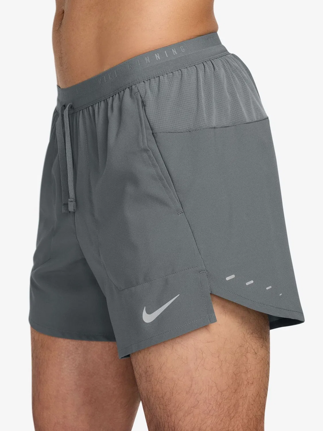 Шорты беговые Dri-FIT Stride Nike, дымчато-серый — фото 3