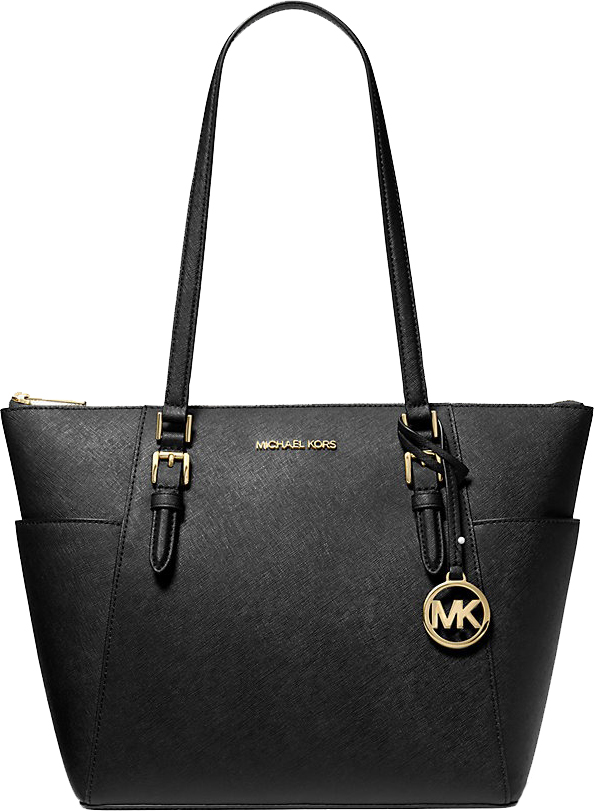

Cумка-тоут Michael Kors Charlotte Large Saffiano Leather Top-Zip, черный