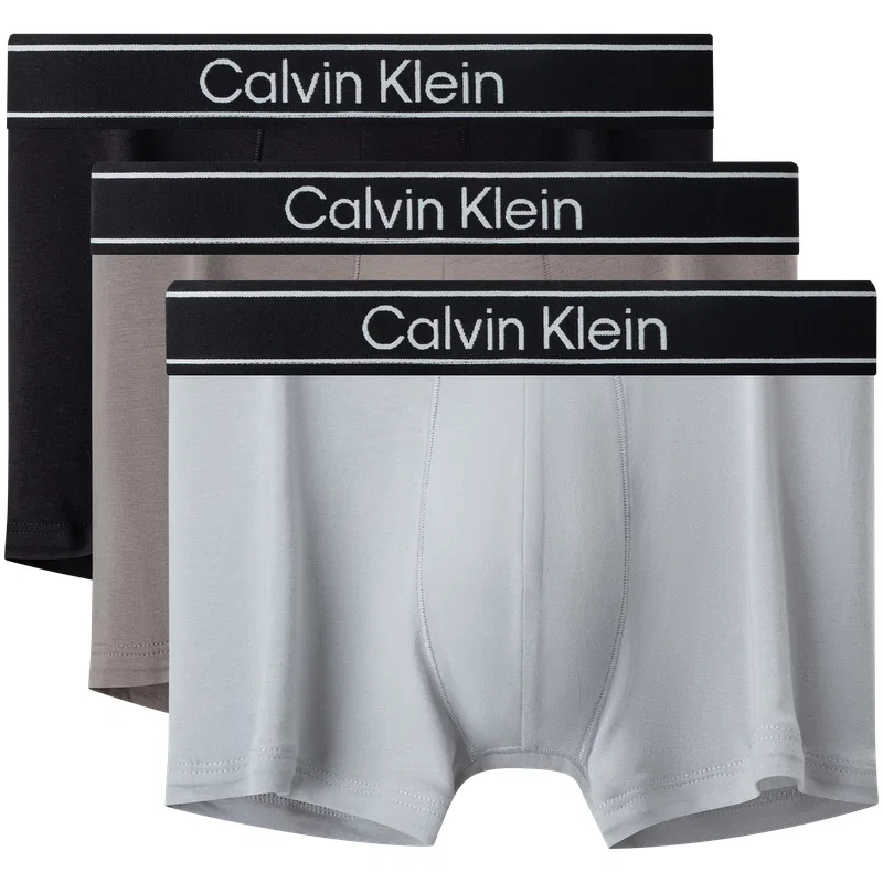 Мужские боксеры Calvin Klein, 3 шт, Space Black/Light Coffee Gray/Glacier Gray