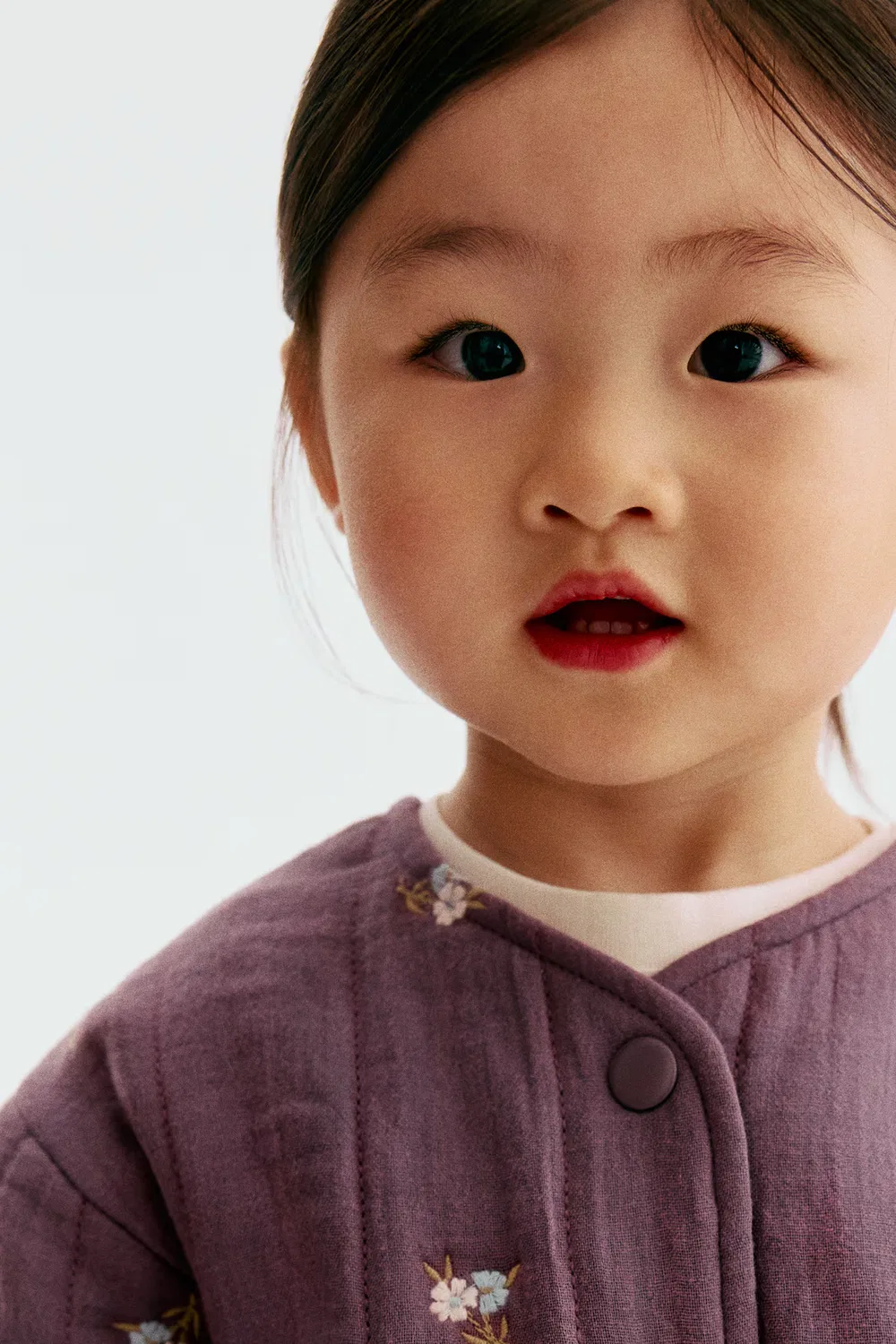 Куртка с вышивкой H&M, Lila/Geblümt — фото 3
