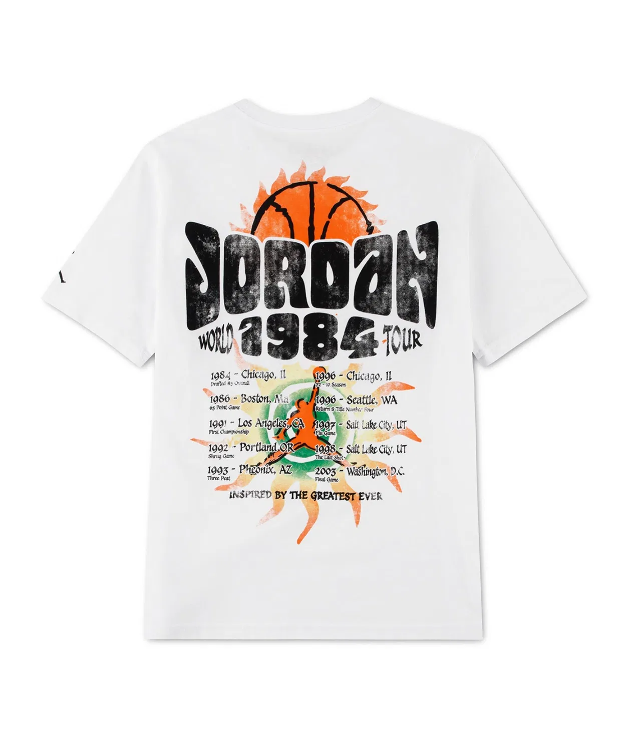 Детская футболка с принтом Michael Jordan 1984 World Tour XXIII JORDAN BRAND, White — фото 3