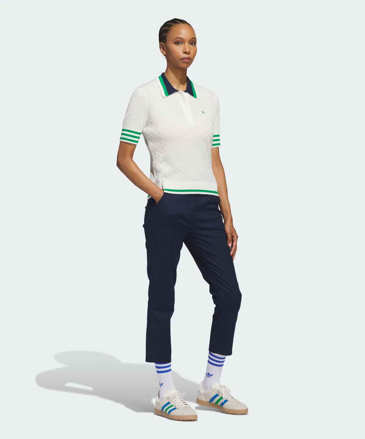 Женские брюки для гольфа с логотипом Originals Adidas, Navy — фото 4
