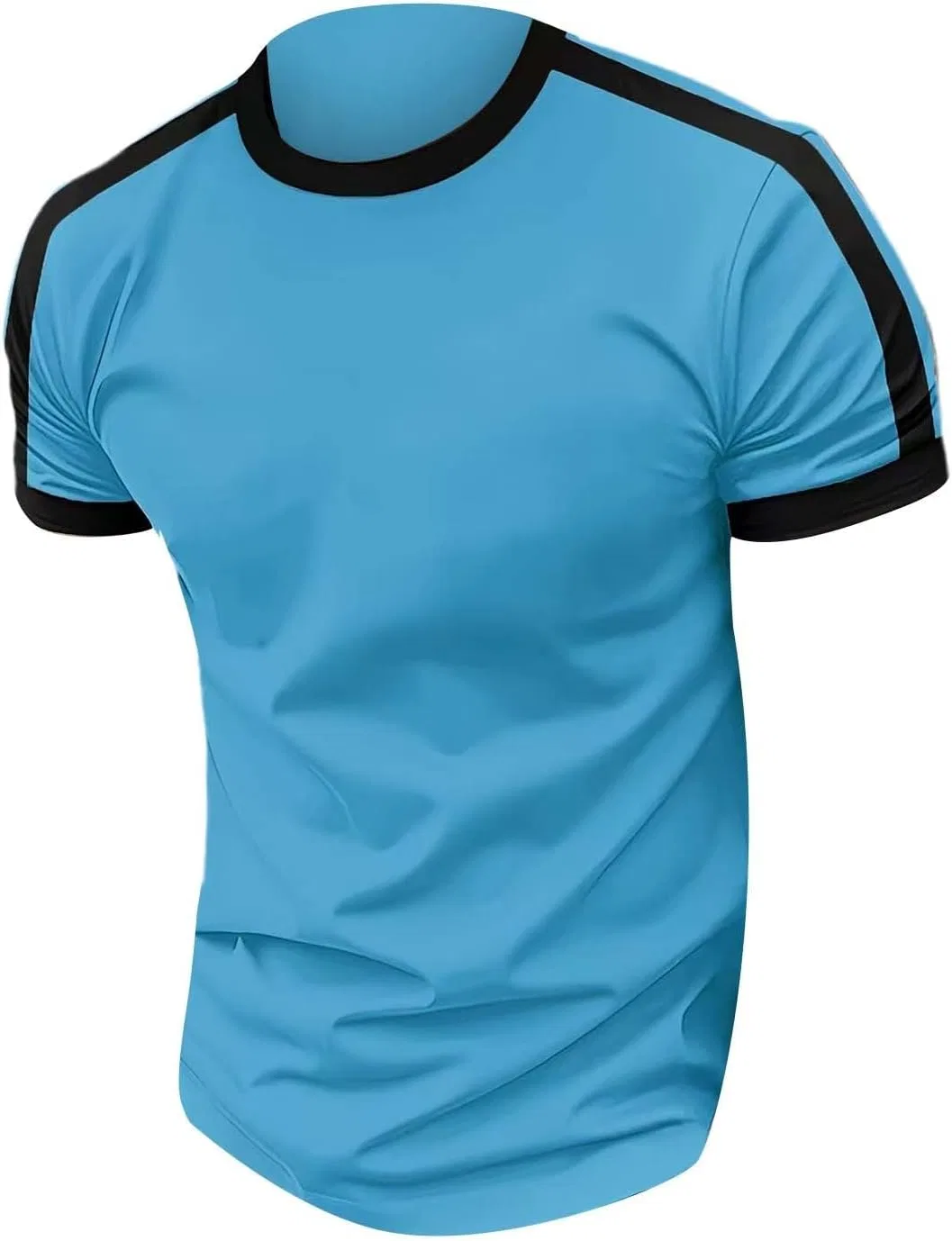Мужская облегающая тренировочная футболка Athletic Training, Blue — фото 3
