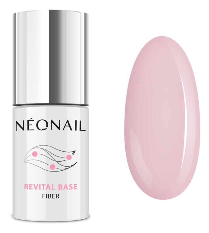 

Гель Base Coat для гелевых и акриловых ногтей NeoNail Revital Base Fiber, оттенок Creamy Splash 7,2 мл