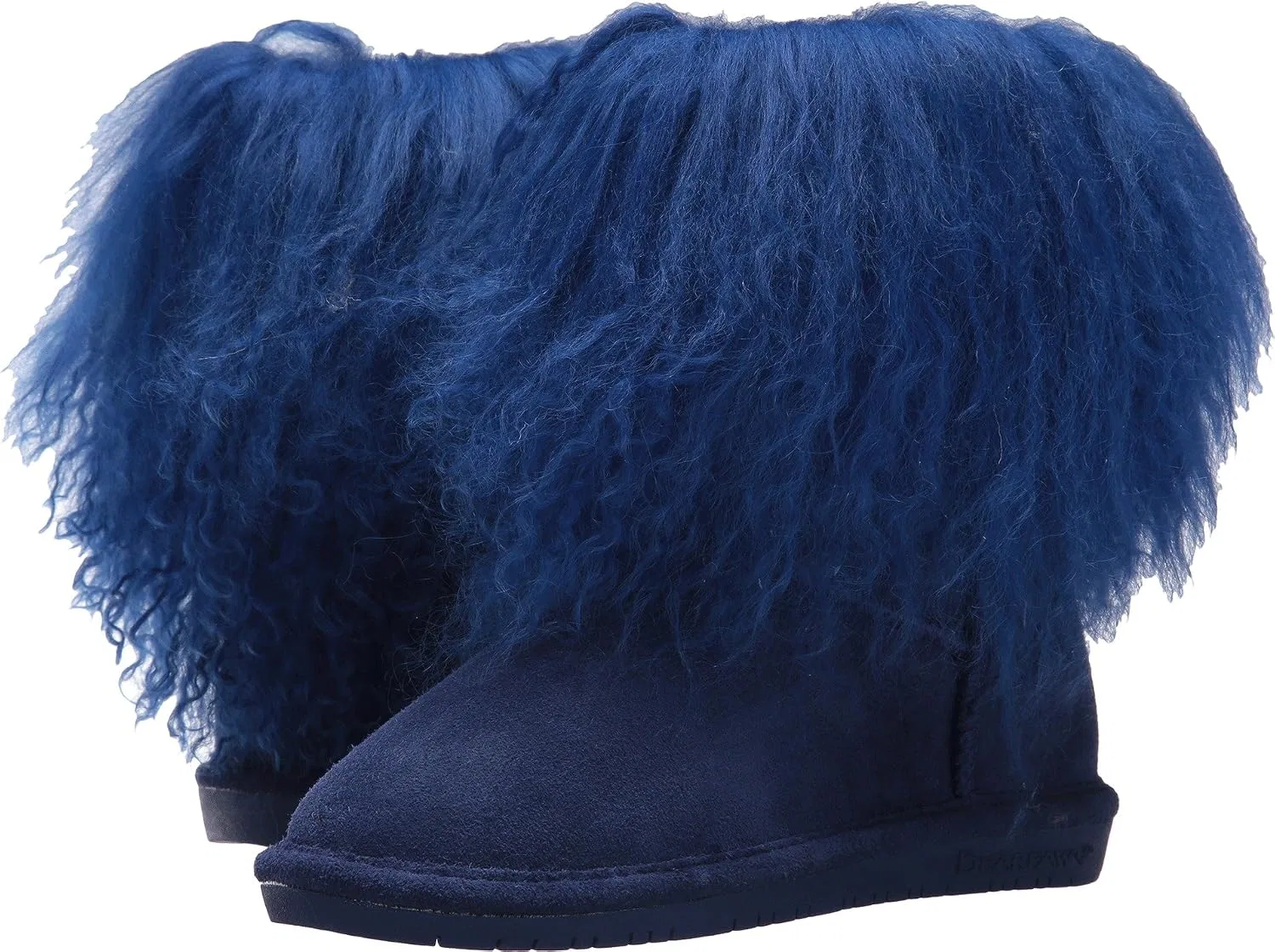 Детские сапоги на молнии с отделкой из искусственного меха BEARPAW, Cobalt
