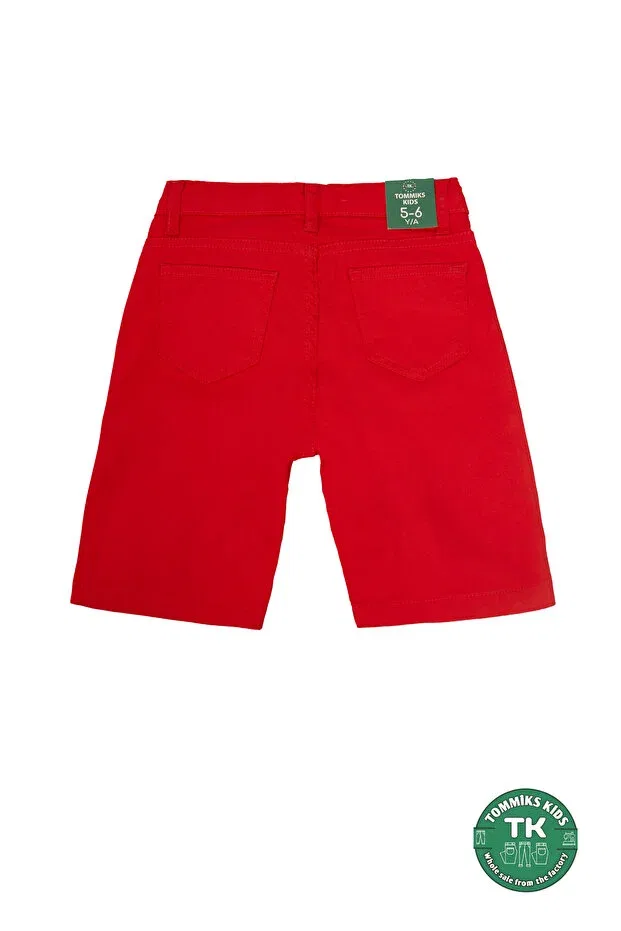 Детские шорты для мальчиков хлопковые Basics Tommiks Kids, Red — фото 2