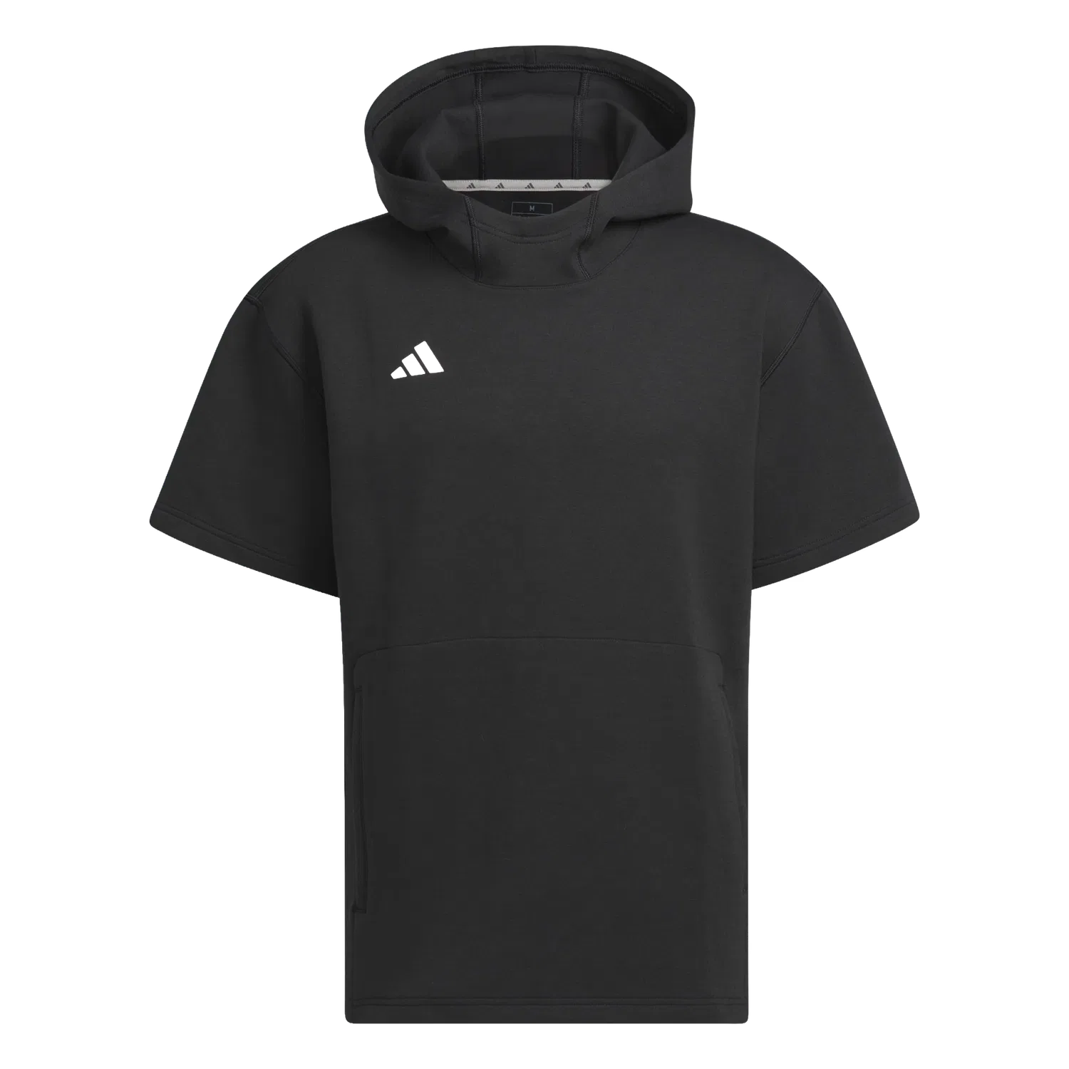 Свободное худи с коротким рукавом Adidas, черный
