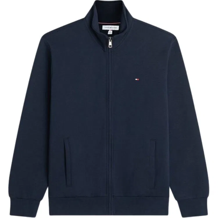 Мужской свитшот с воротником-стойкой Tommy Hilfiger, Черный BDS — фото 4