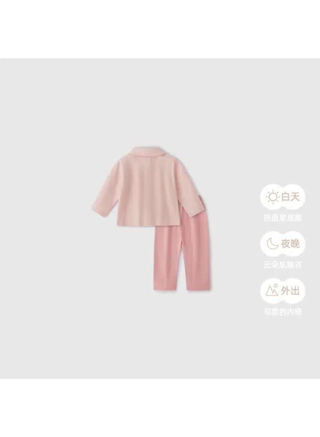Комплект пижамы однотонный с открытым передом Jellybaby — фото 4