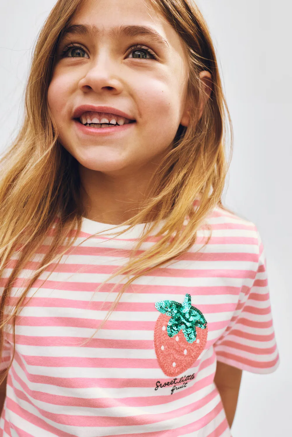 Футболка с рисунком H&M, Rosa/Erdbeere