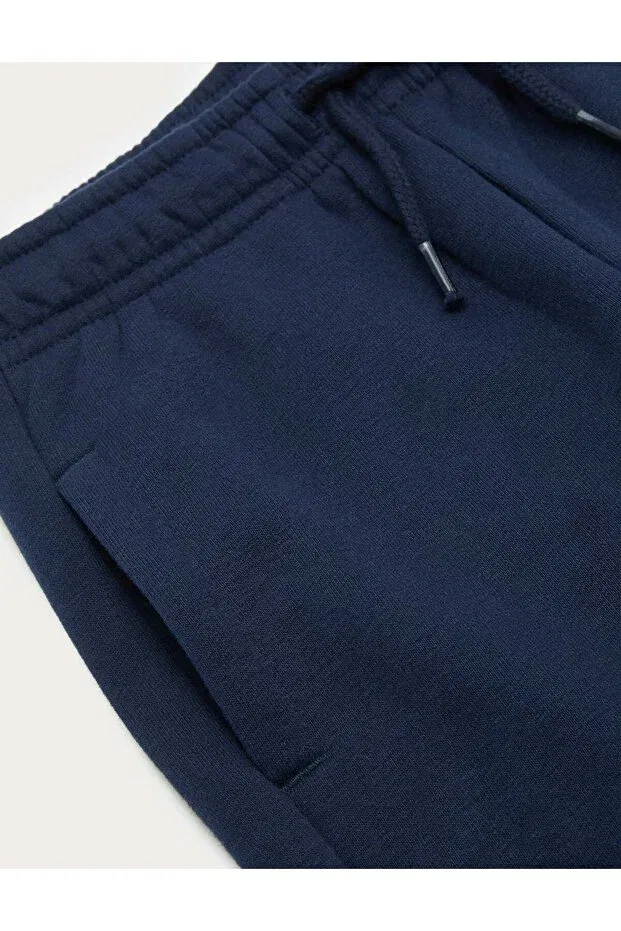 Детские спортивные штаны для мальчиков хлопковые Marks & Spencer, Navy Blue — фото 2