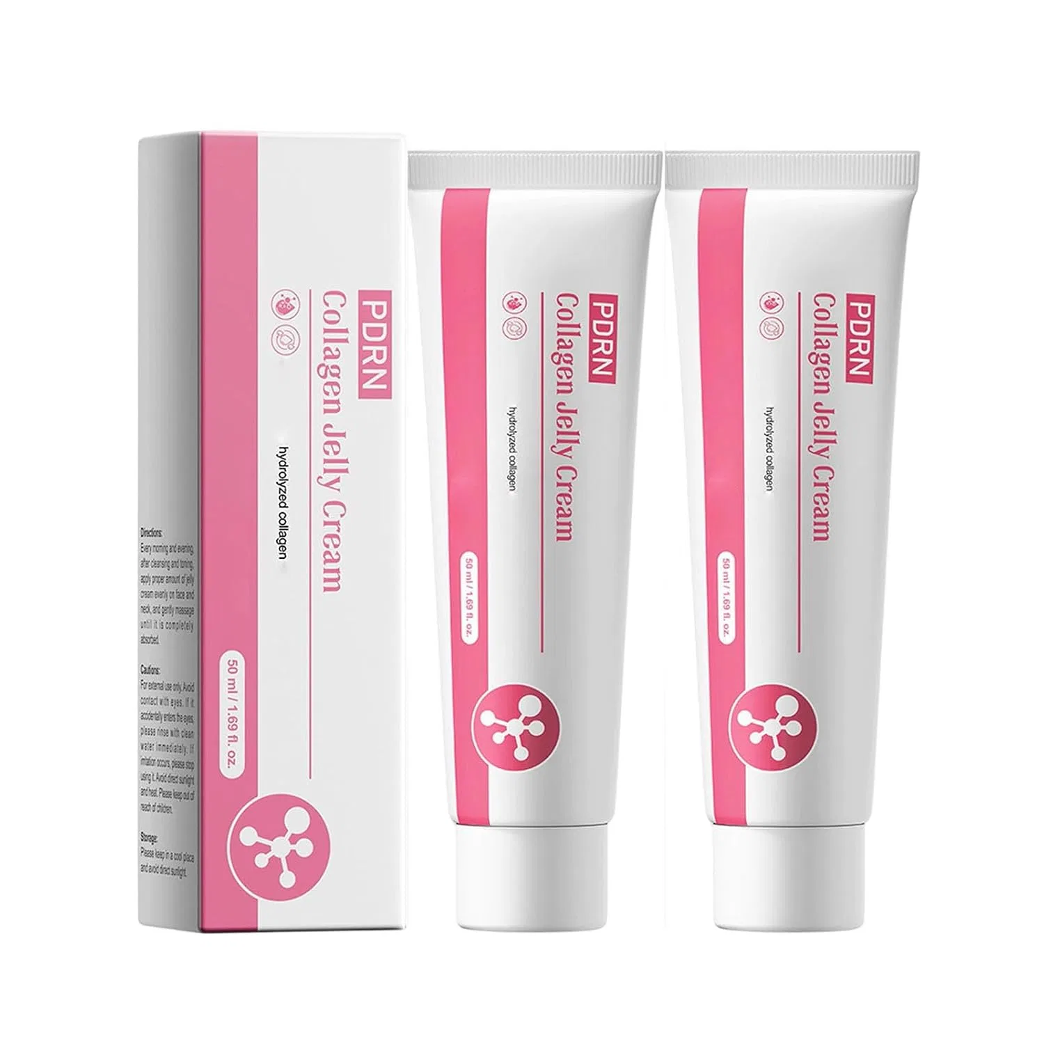 Крем для лица PDRN Collagen Jelly Cream, Hyaluris, набор 2 шт., 50 мл, 2pc