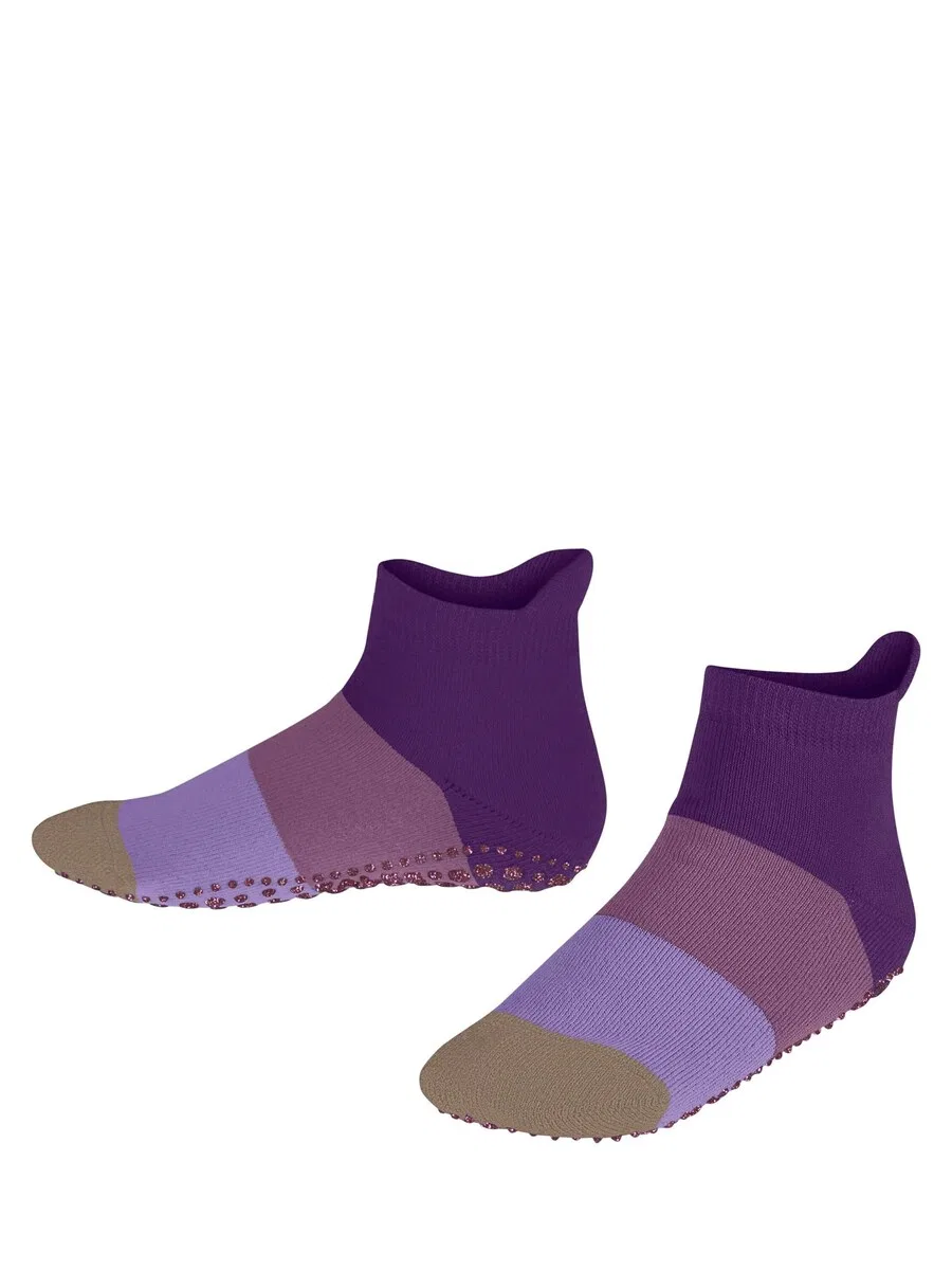Носки FALKE 'Colour Block' сливового цвета