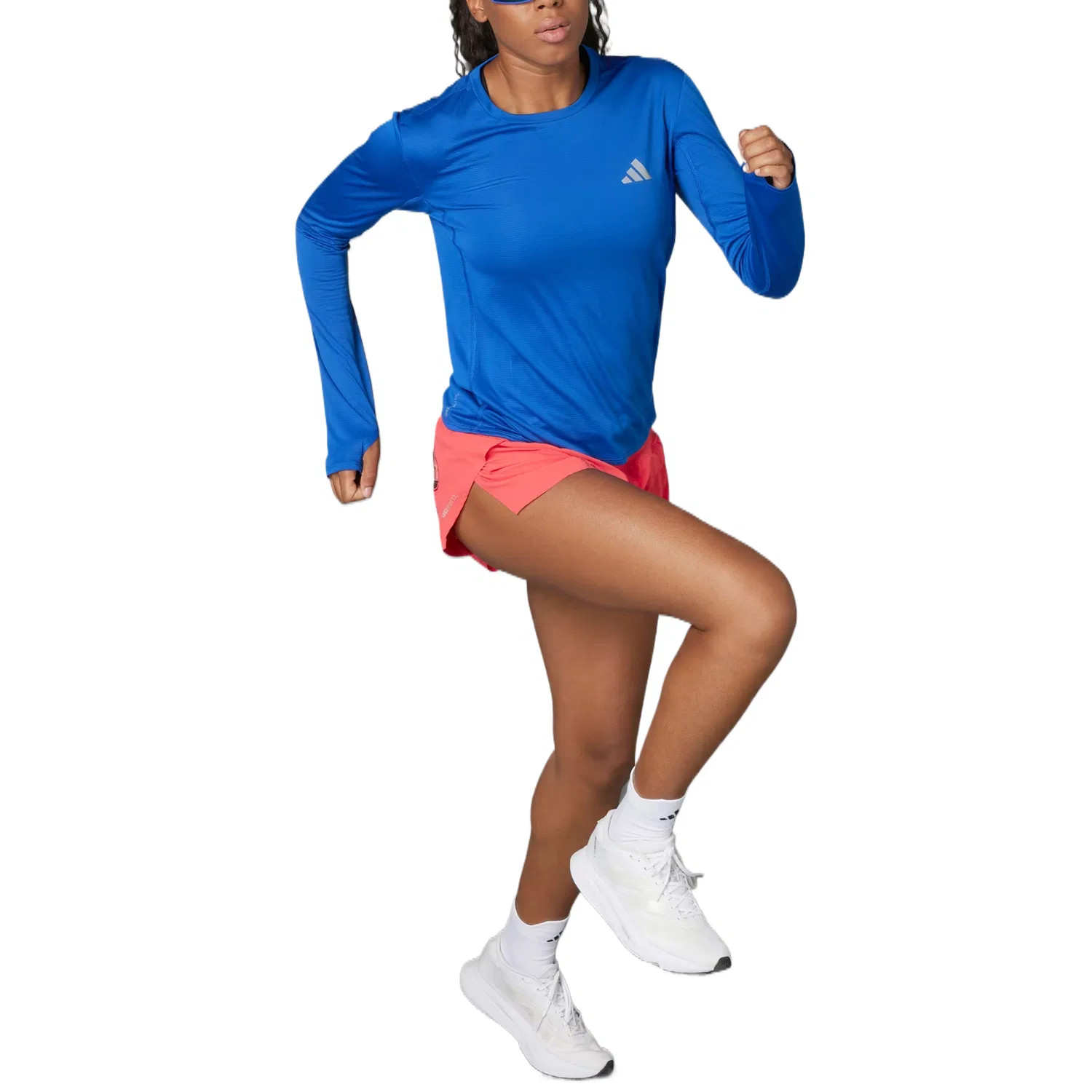 Женская футболка Adidas Adizero Regular, Royal Blue — фото 4