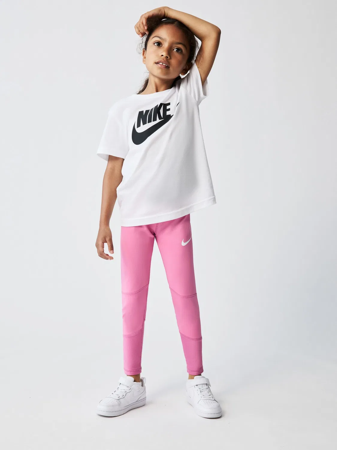 Леггинсы Nike Pro, розовые — фото 4