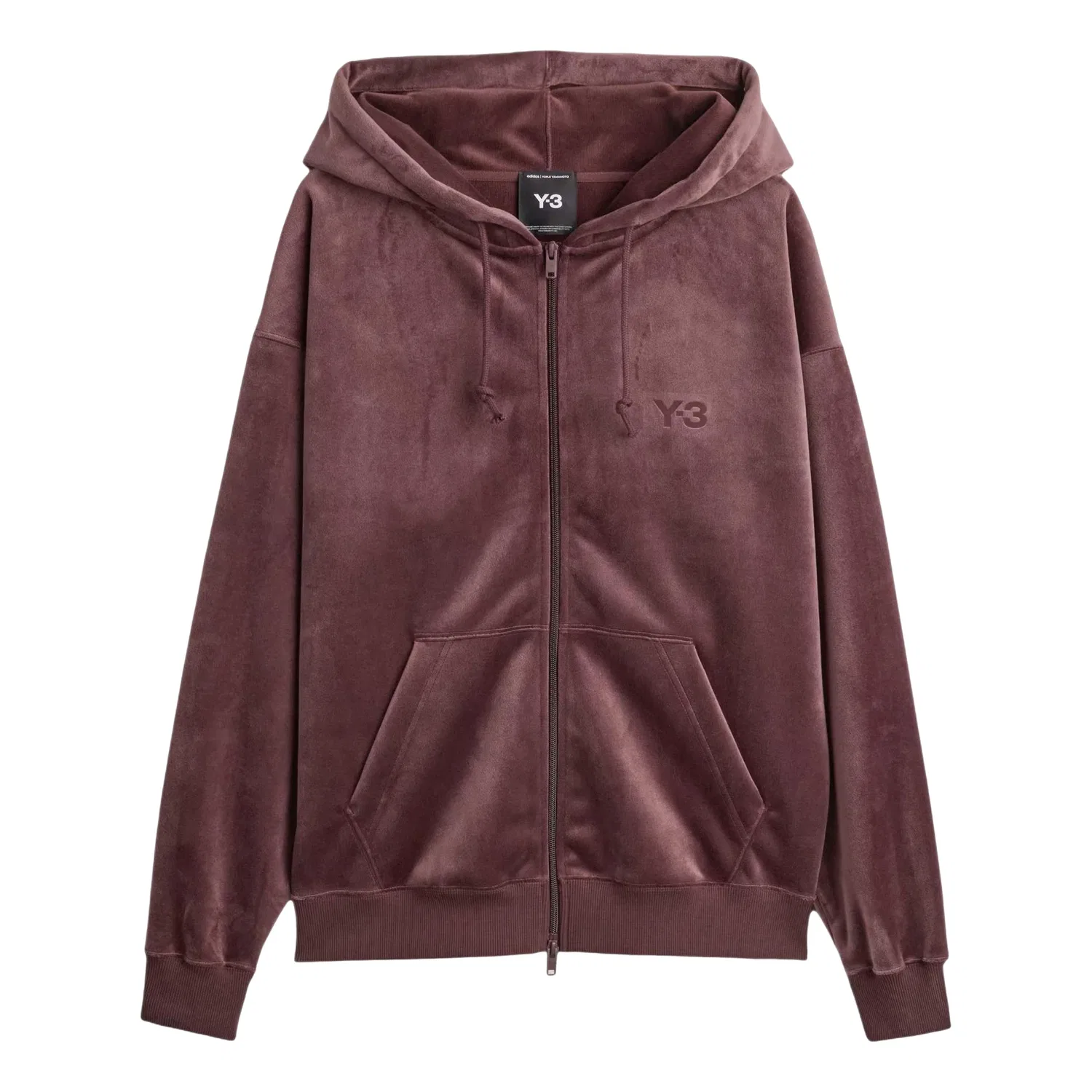 Мужское худи Y-3 Velvet Corduroy Hoodie Asia Sizing 'Night Red' adidas, Night Red