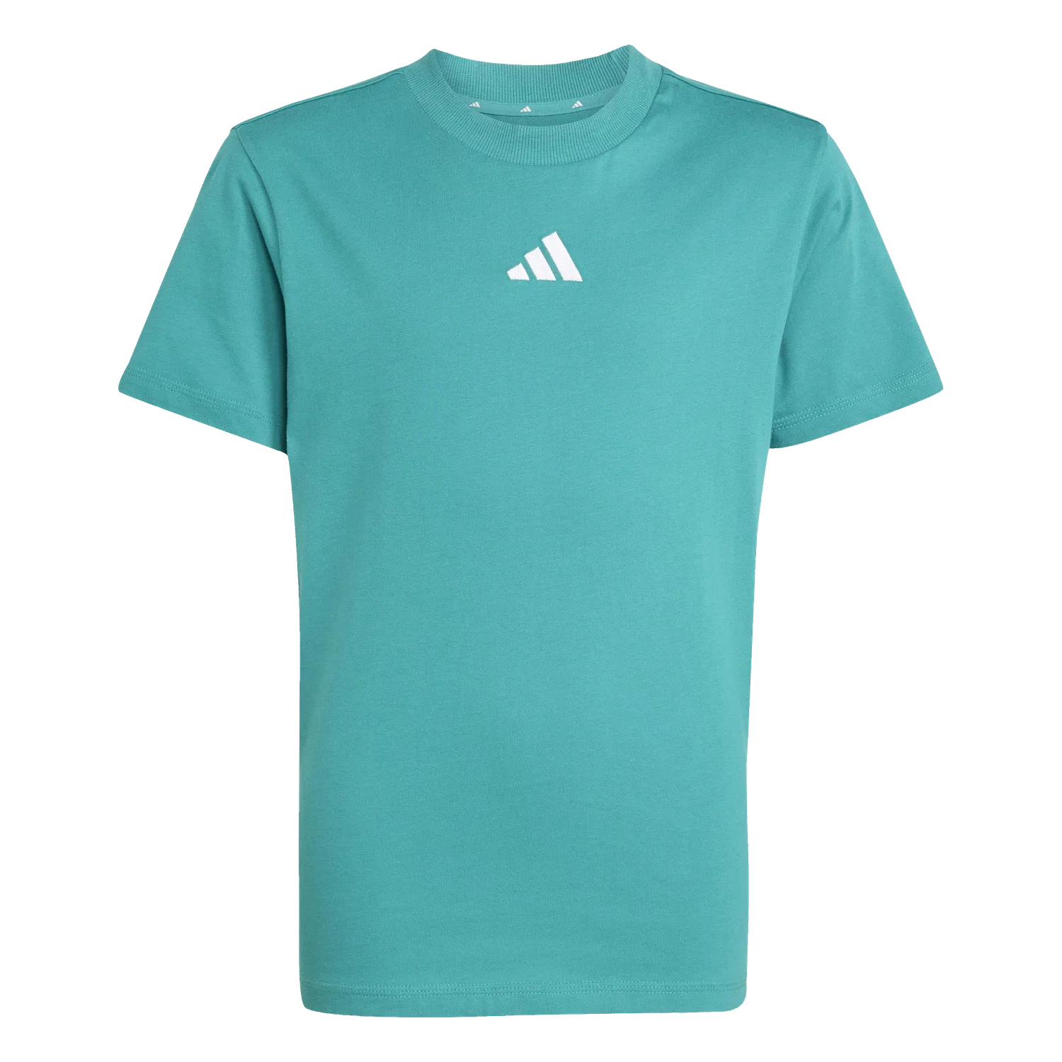 Детская спортивная футболка с круглым вырезом Adidas, зеленый