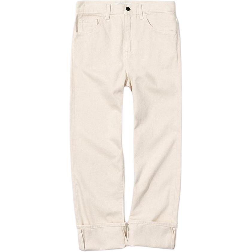 

Обычные прямые джинсы Uniqlo, бежевый