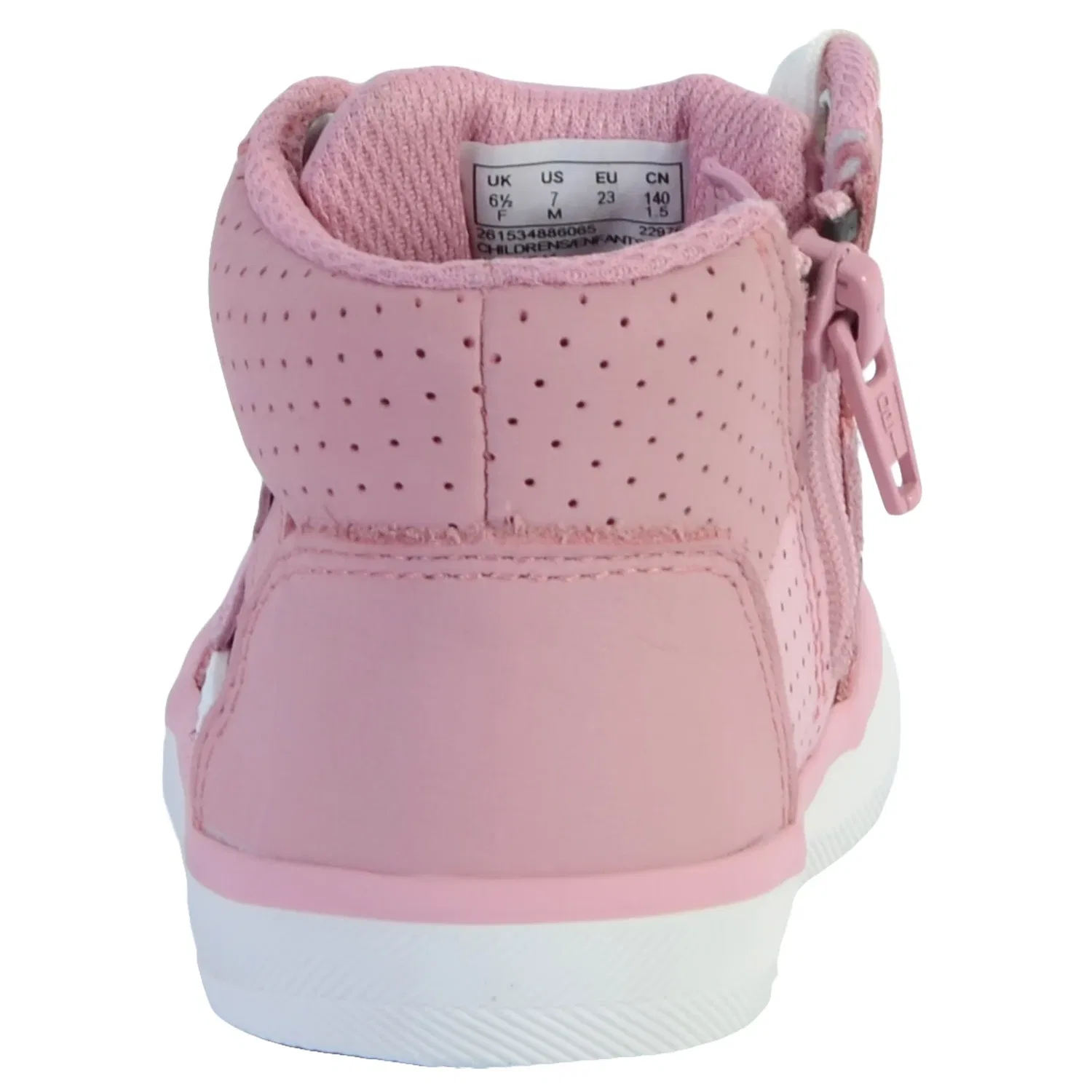 Кроссовки высокие кожаные детские City Flake Clarks, розовый — фото 2