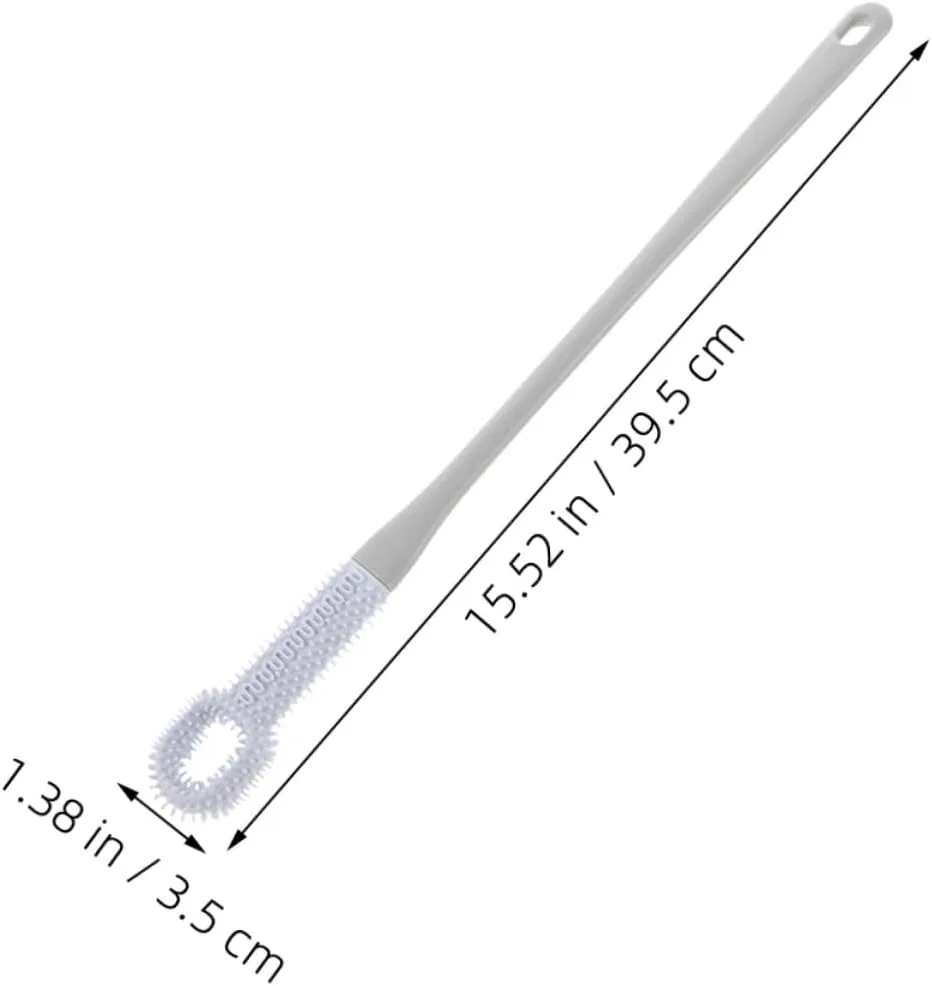 Набор щеток для ног с длинной ручкой, PENIKOKO, 3 шт, 39.5x3.5x1 см, PP и TPE, Blue — фото 2