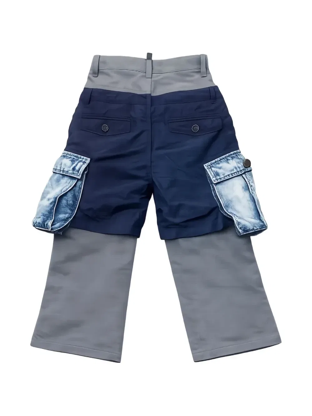Многослойные брюки-карго Dsquared2 Kids, серый — фото 2