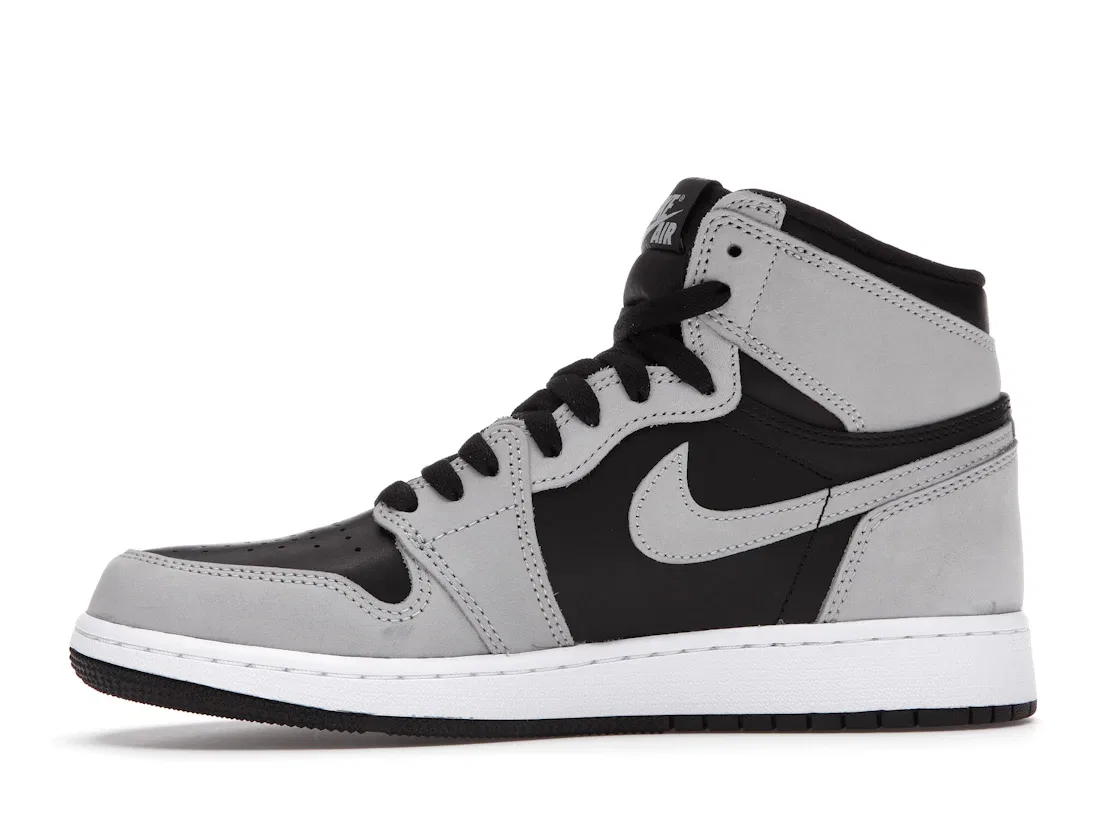 Детские кроссовки с высоким верхом Jordan 1 Retro High Jordan, Black/White-Light Smoke Grey — фото 3