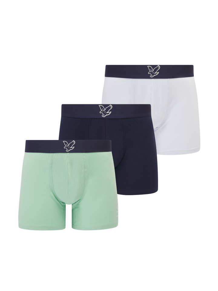 

Трусы боксеры Lyle & Scott Trunks 3-Er Set, цвет Dunkelblau/Mint/Weiß