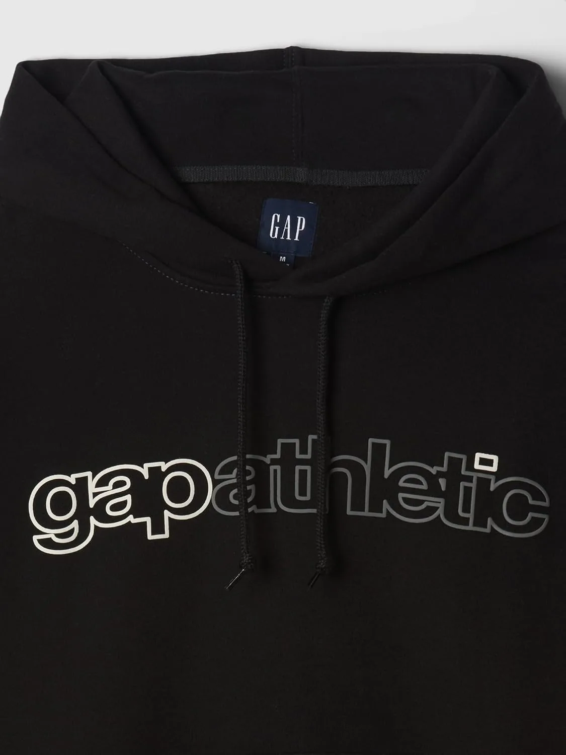 Толстовка с логотипом GAP из флиса, черный — фото 4