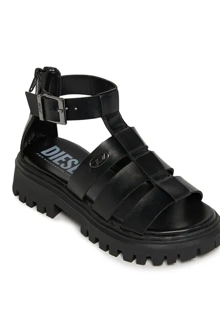 Сандалии детские D-SANSTRY SANDALS Diesel, черный — фото 4