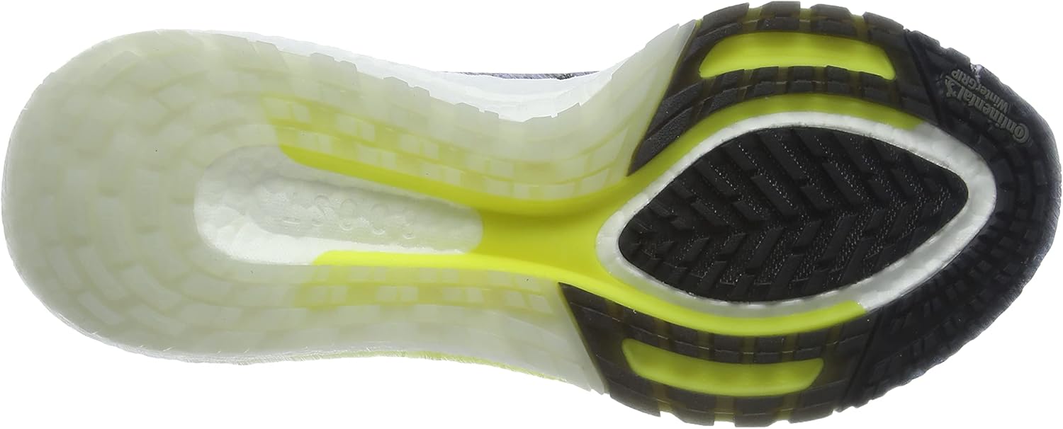Мужские кроссовки для бега adidas Ultraboost 21, белый/желтый — фото 4