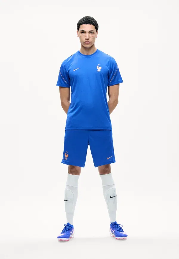 Футболка France Strike Short Nike Performance, королевский синий/черный/металлик медь — фото 2