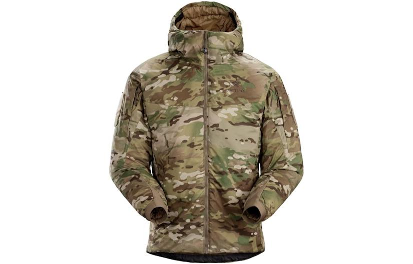 Начинающий птица Military Bird Collection Пуховик Мужской Камуфляж Arcteryx, хаки/мультиколор — фото 3