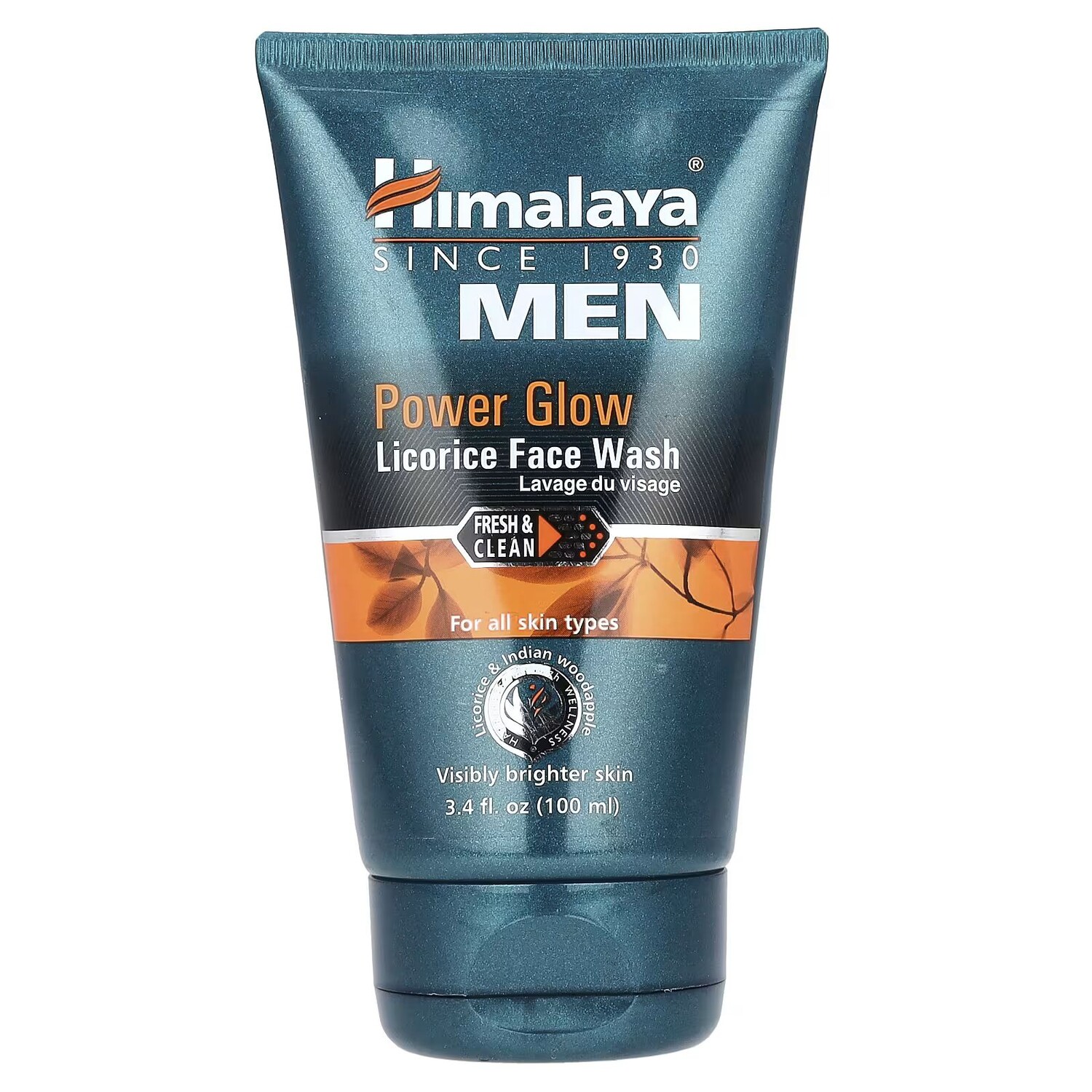 Men, Power Glow, Гель для умывания с солодкой, 3,4 жидких унции (100 мл) Himalaya