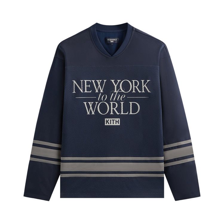 

Джерси Kith NY to the World Big Apple Malik Long Sleeve Mesh Jersey, Nocturnal