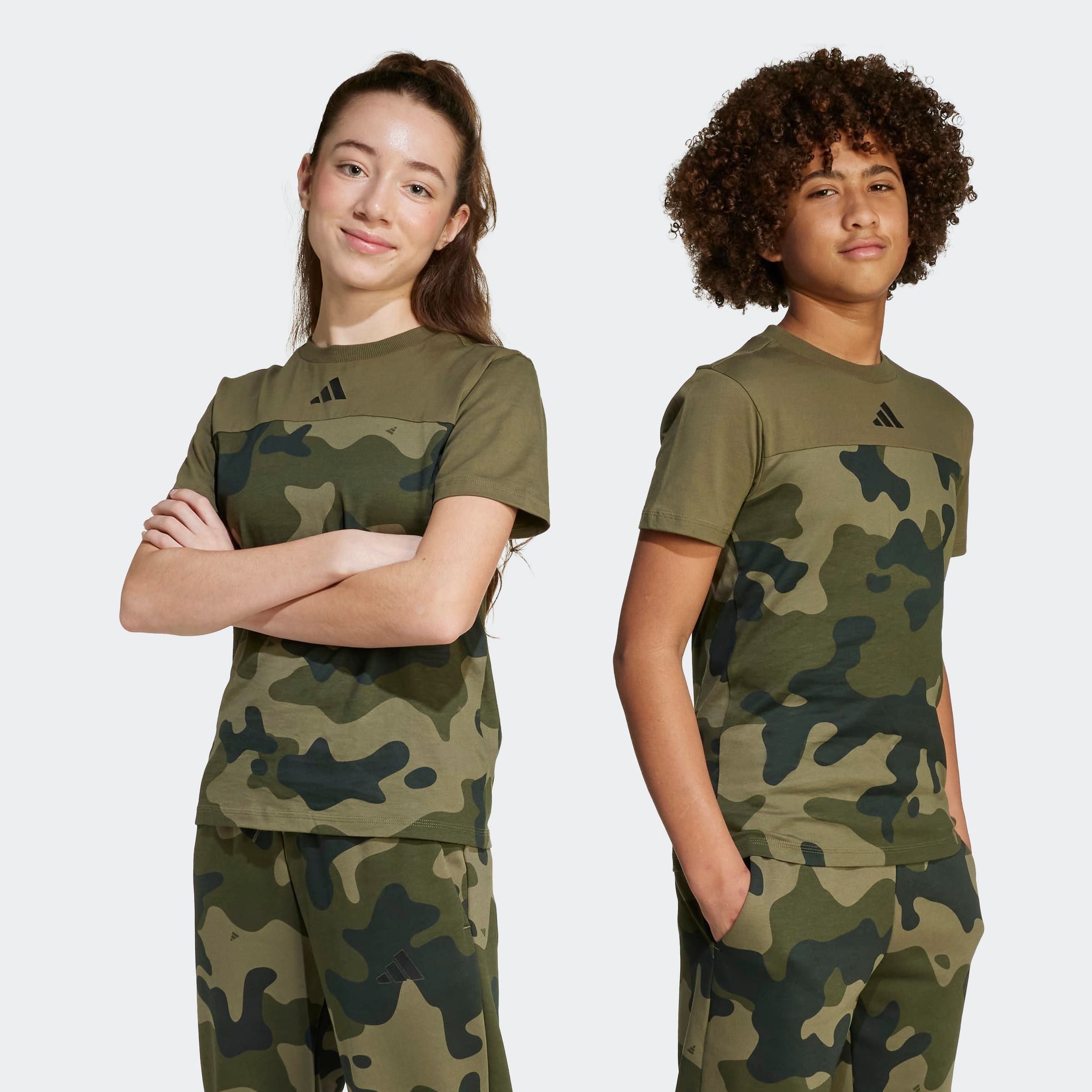 Adidas Sportswear Футболка Performance 'Seasonal Essentials' цвета хаки, оливковый — фото 2