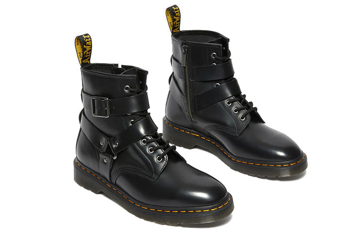 Мужские ботинки Dr. Martens Cristofor кожаные с ремешками, черный — фото 3