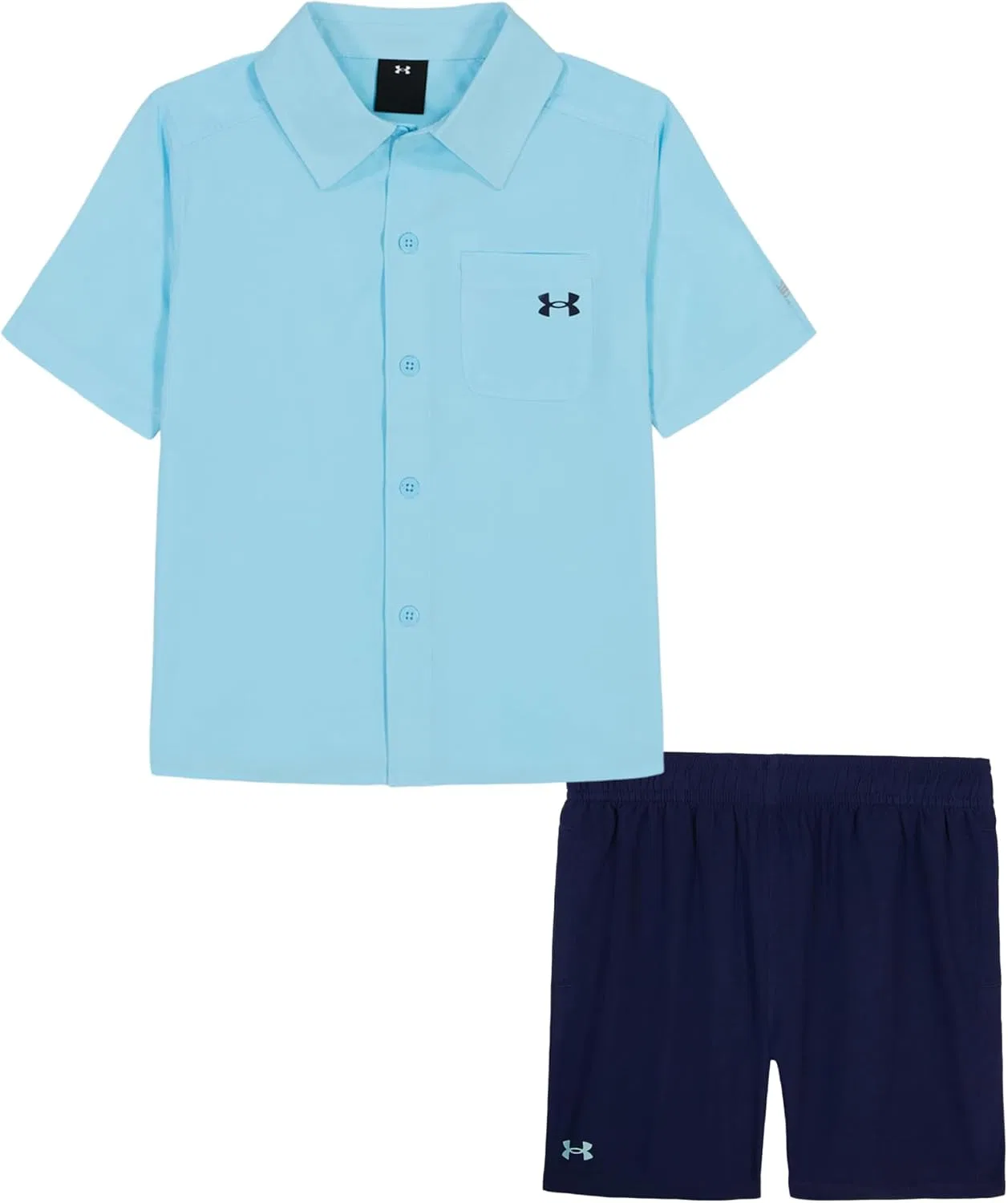 Спортивный костюм для мальчиков Under Armour, 2 предмета, цвет Ether Blue Woven