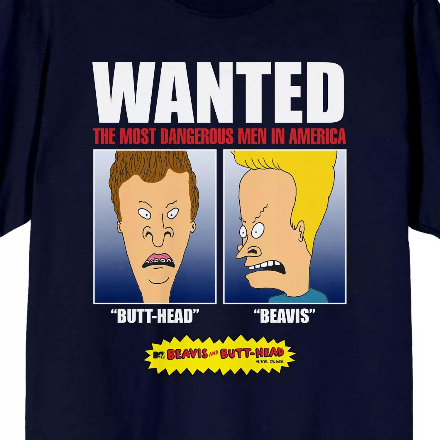 

Мужская футболка с плакатом Beavis & Butthead Licensed Character