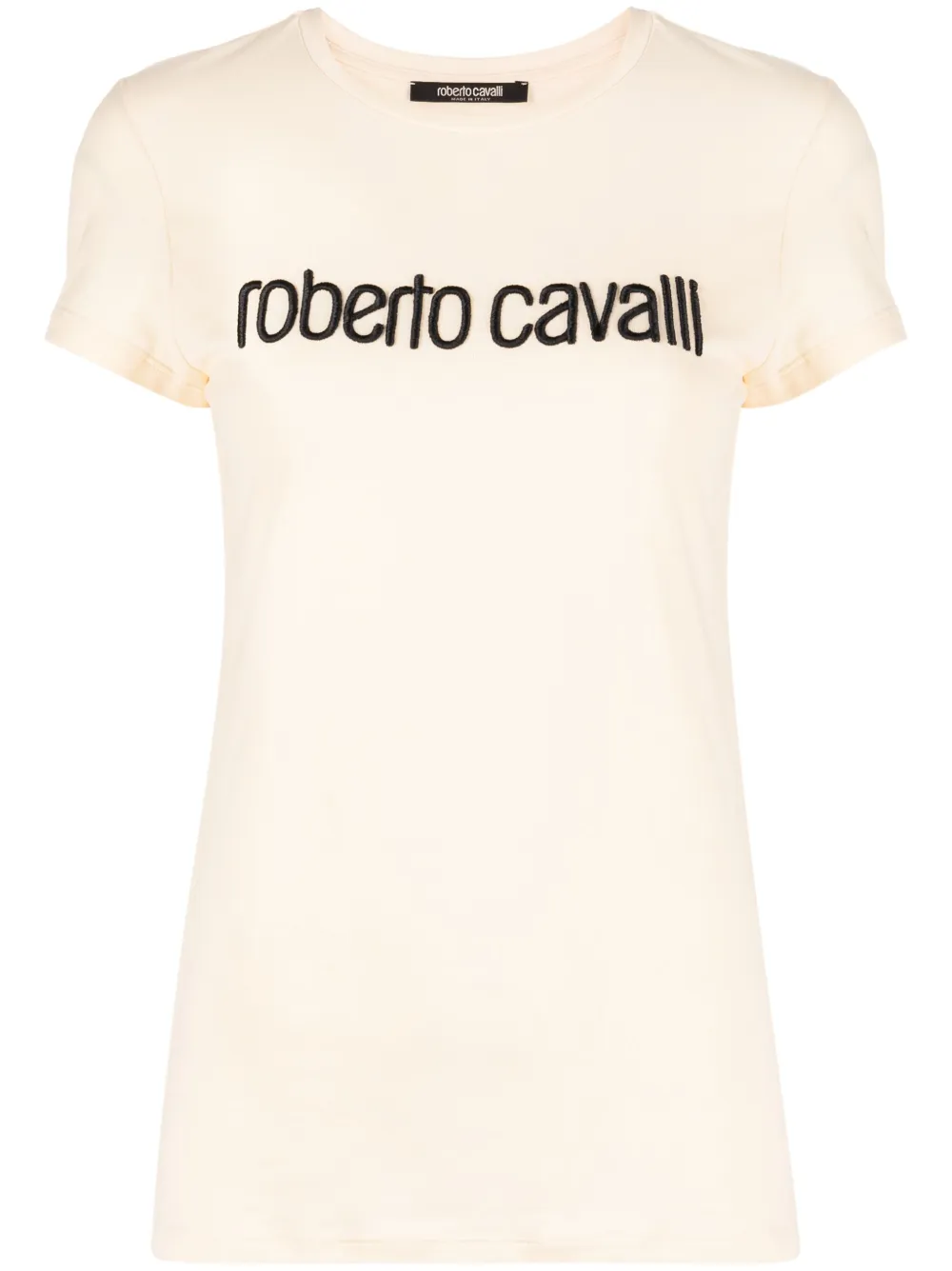 

Футболка с вышитым логотипом Roberto Cavalli, нейтральный