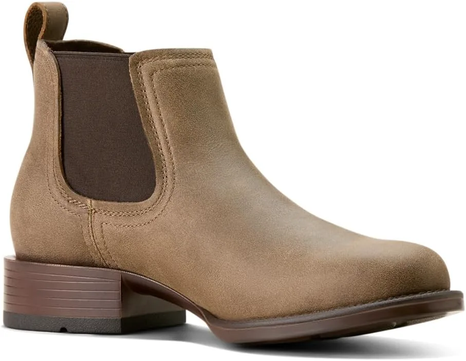 Унисекс-ребенок ARIAT, западные сапоги Booker с круглым носком, коричневый — фото 4