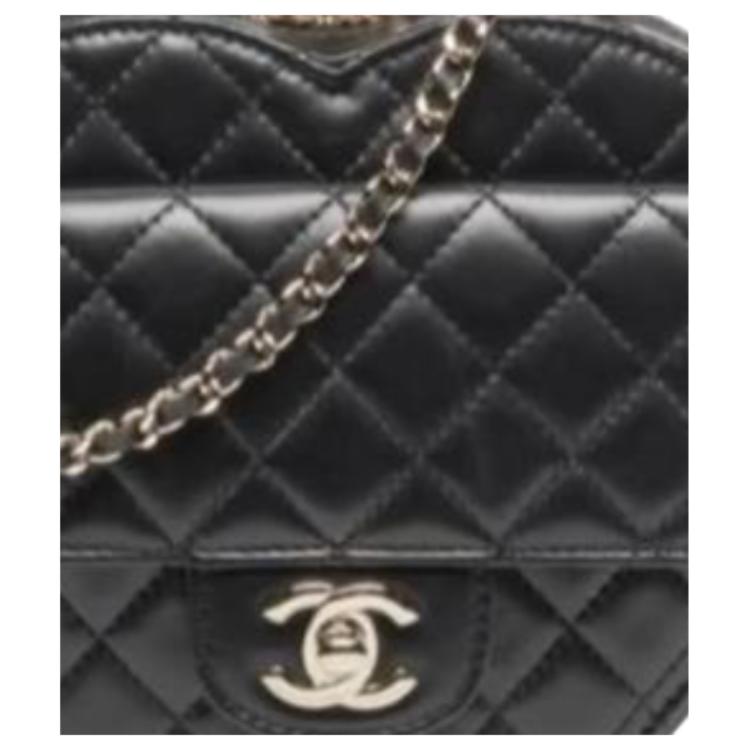 CHANEL Кожаная сумка через плечо женская черная — фото 3