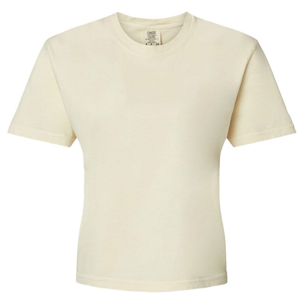 

Женская тяжелая футболка свободного кроя Comfort Colors, цвет Ivory