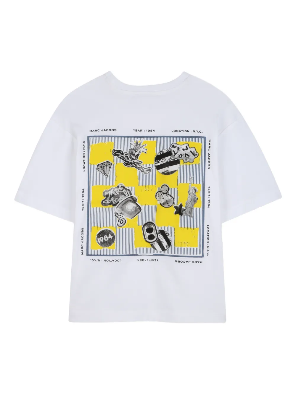 Футболка с графичным принтом Marc Jacobs Kids, белый — фото 2