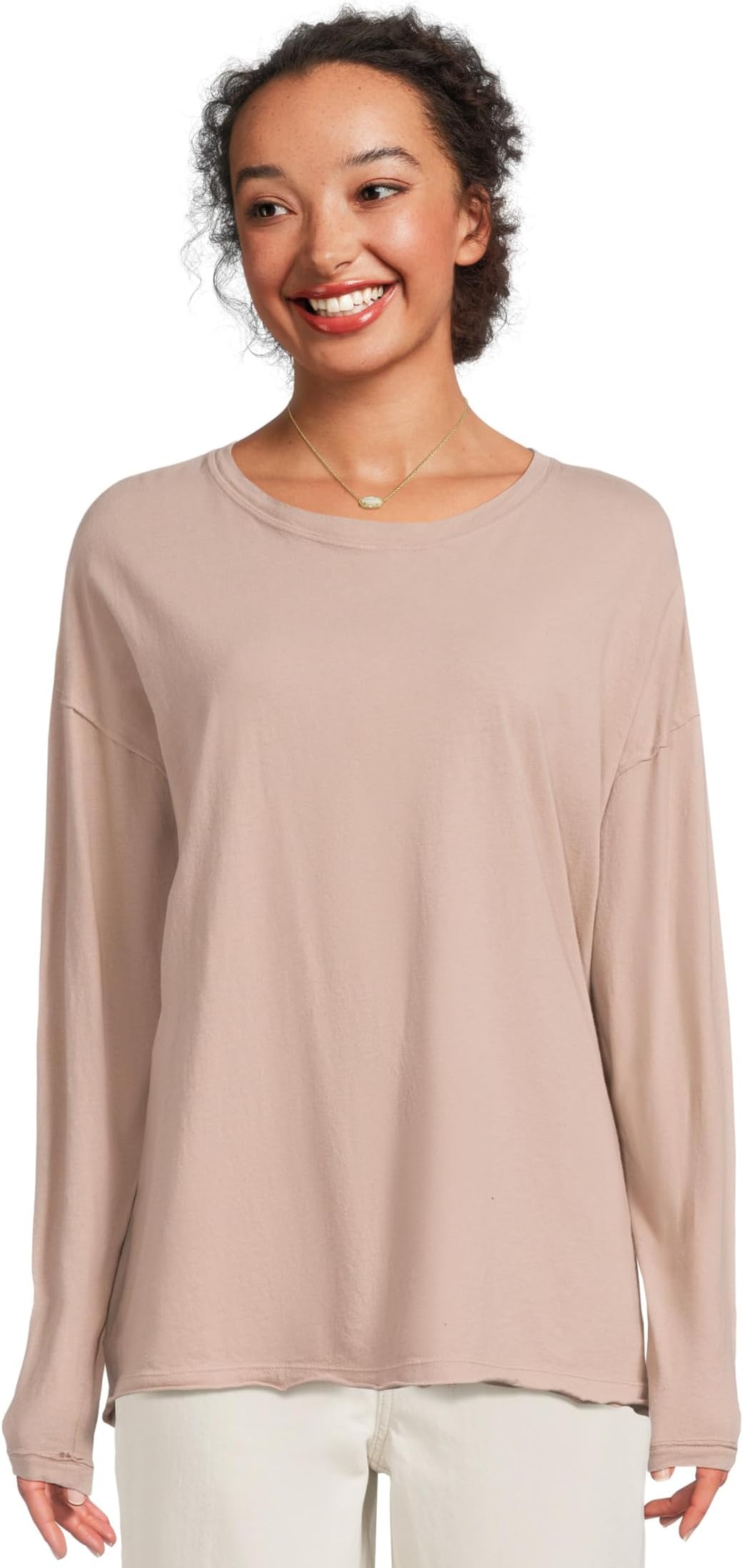 

Футболка Free People Nina Tee Long Sleeve, цвет Cashmere