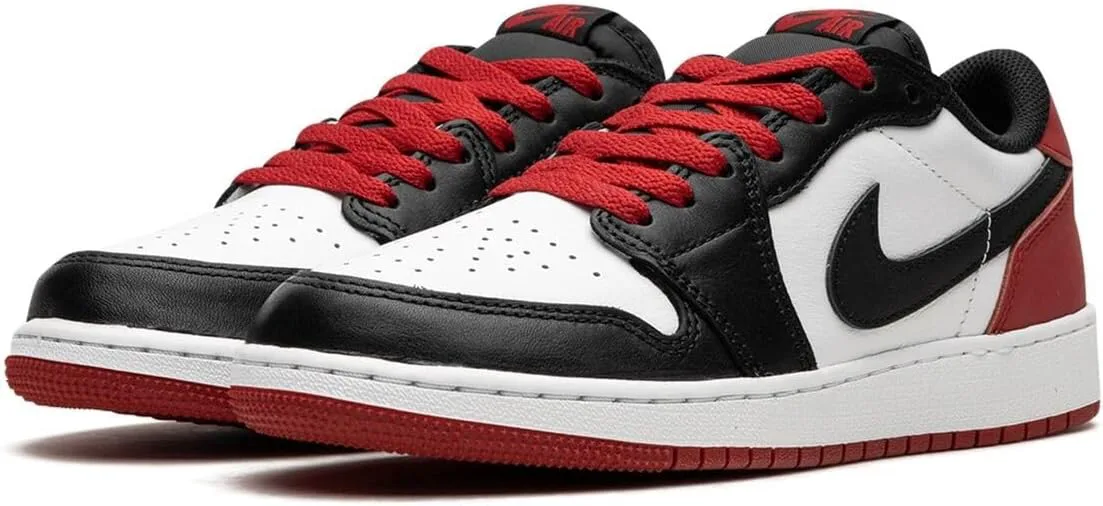 Детские кроссовки Nike Air Jordan 1 Low, белый/черный/красный — фото 4