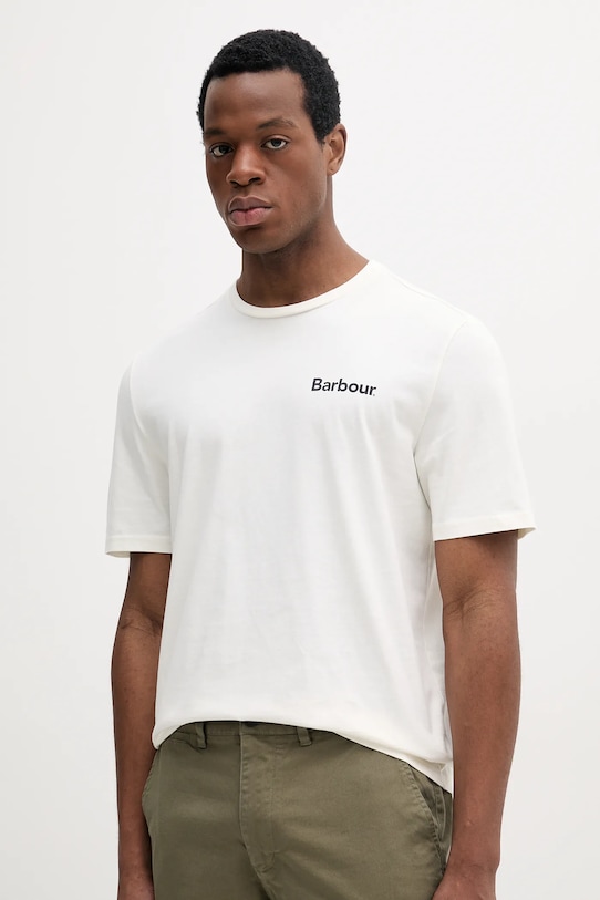 

Футболка хлопковая Homelane Relaxed Fit Barbour, бежевый