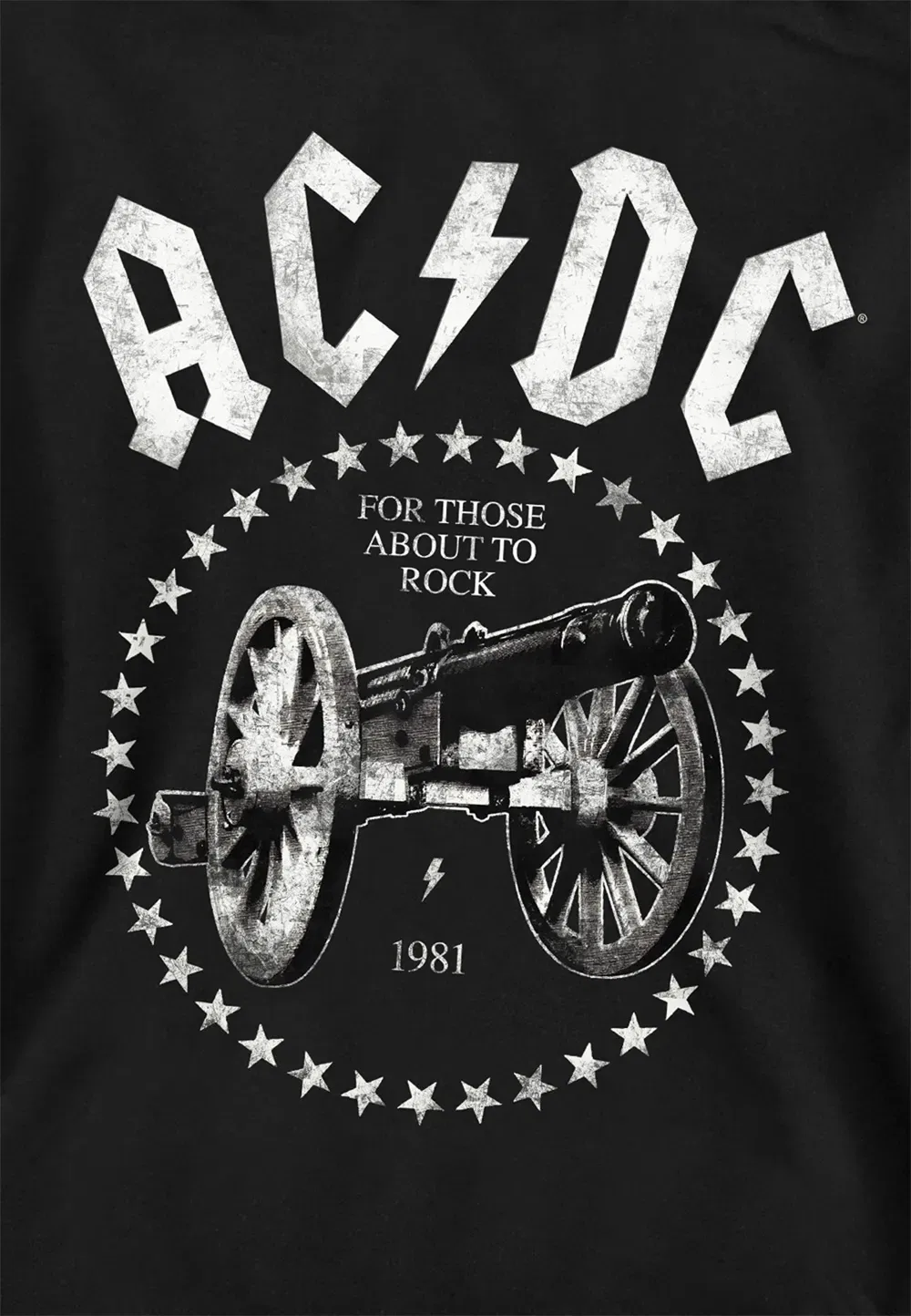Детская худи ACDC About To Rock Cannon, черный Ac/Dc, черный — фото 2