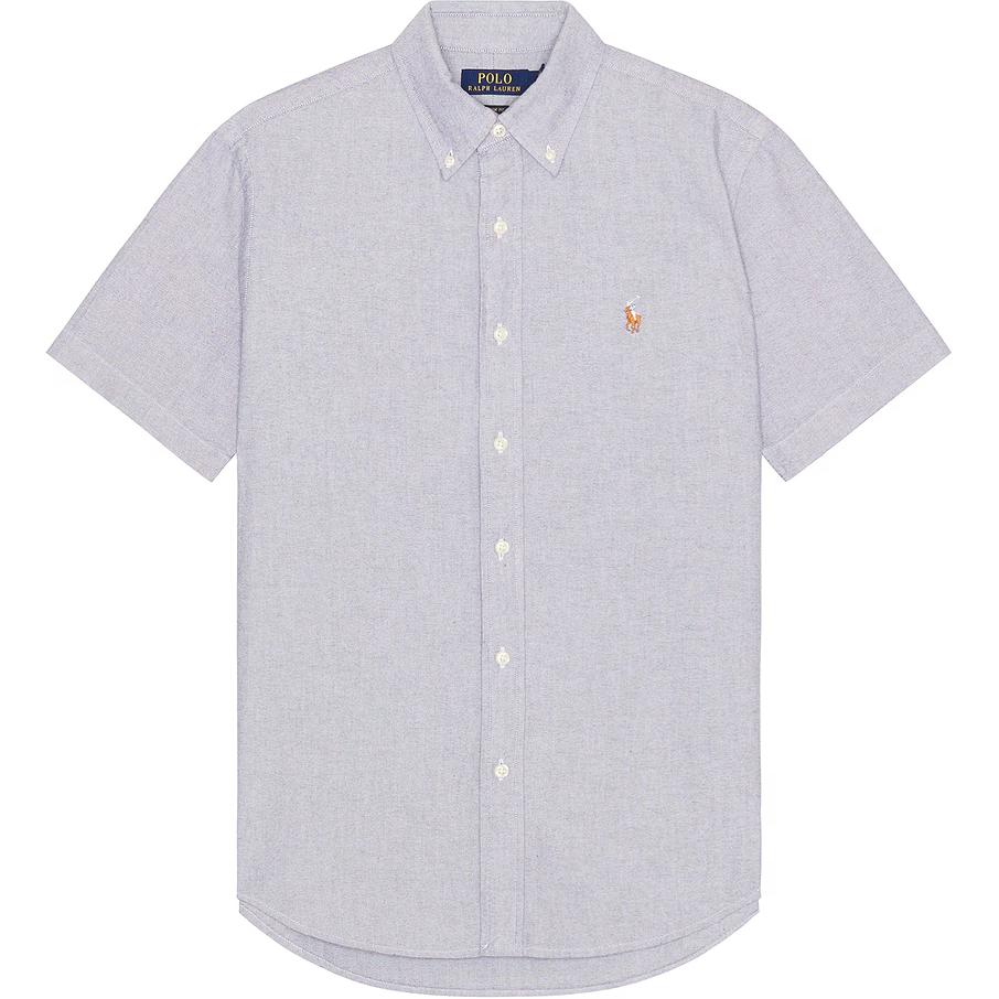 Футболка поло мужская шиферного цвета Polo Ralph Lauren — фото 2