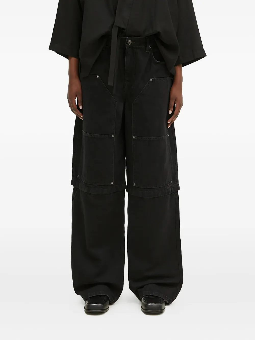 

Джинсы из денима Low Rider Carpenter с вышивкой Boneyard Ksubi, черный