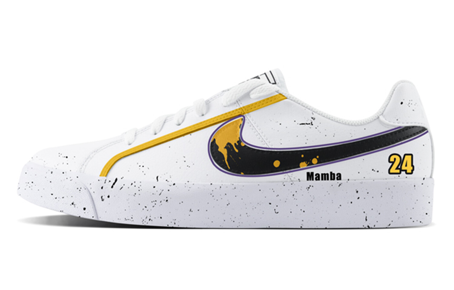 

Кроссовки Nike Court Royale Skateboarding Shoes Unisex Low-top White/black/yellow, белый